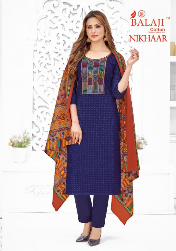 Balaji Nikhaar Cotton Designer Dress Material